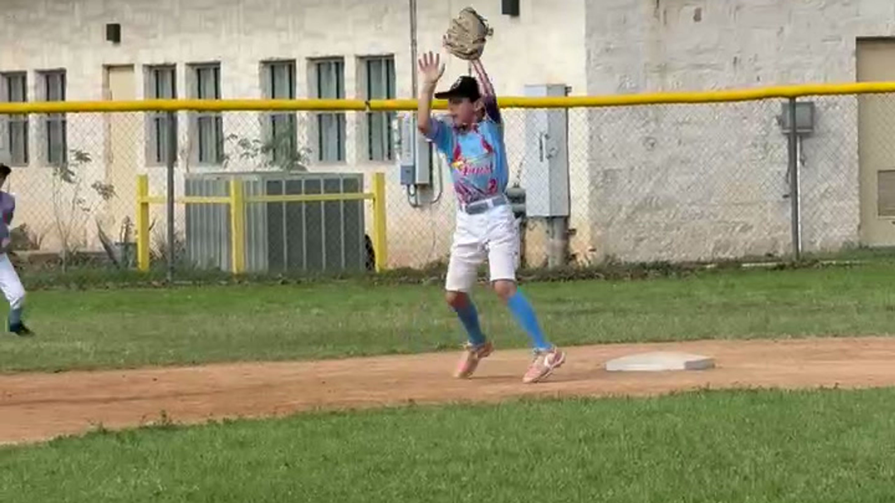 Run down to 3rd Base & Throw out a 2nd Base